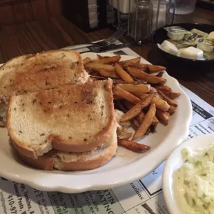 The Rachael sandwich with fries