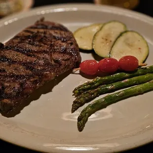 Ribeye and Veggie Side