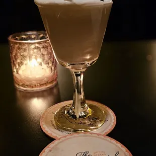 Pink Squirrel after dinner drink