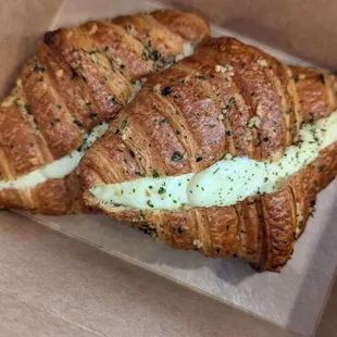 Garlic cheese croissant FRESH out of the oven!