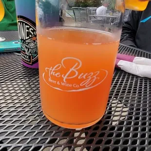 a glass of orange juice