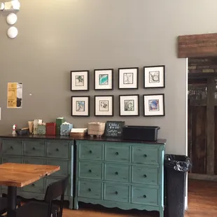 a view of the dining room