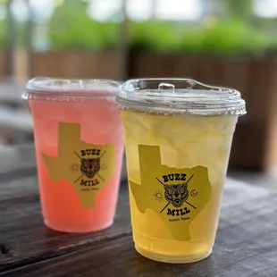 iced tea and lemonade