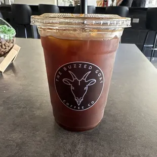 Medium iced americano
