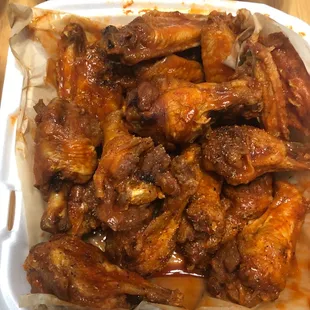 Hot lemon pepper wings