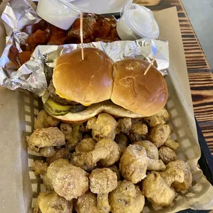 BWB Sampler platter...3 food items