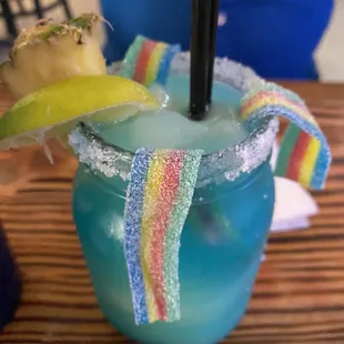 Blueberry candy margarita...