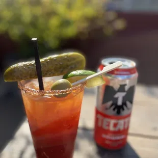 Michelada with extra fixins&apos;