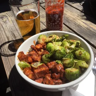BBQ Brussels Sprouts Bowl