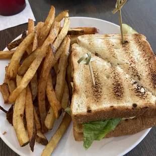 Egg Salad Sandwich with Fresh Fries