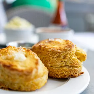 Brunch Menu: Buttermilk Biscuits &amp; Honey Butter ($7)
