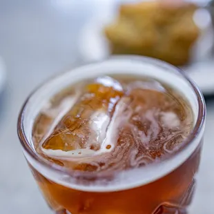 DG Old-Fashioned ($13)
 Rittenhouse rye, gomme, coffee
 bitters, Verve flash brew