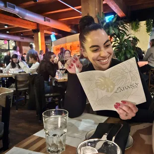 View of the restaurant and my girl