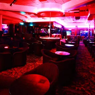 the interior of the club