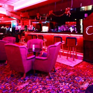 the bar and lounge area