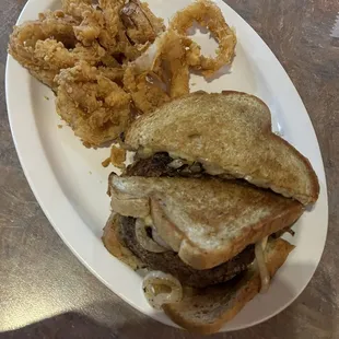 Patty Melt Homemade Onion Rings