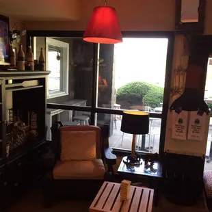 Nice view of the harbor from inside