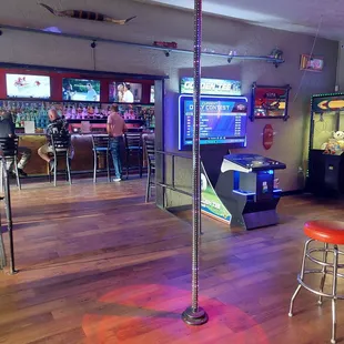 the bar and arcade