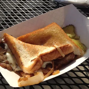 Yummy Philly sandwich.