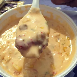 Cajun Chowder - OOWEE So good. Crawfish &amp; Jalapeño goodness.