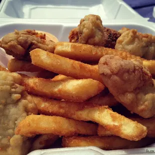 Close up of Oyster plate