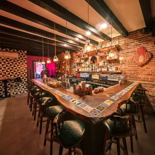 interior, sushi and sashimi