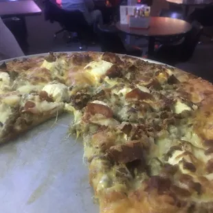 The Caddy. Ranch base and cream cheese topped