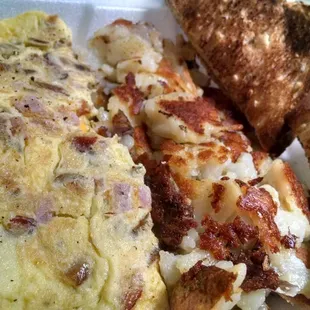 Meat lovers omelet