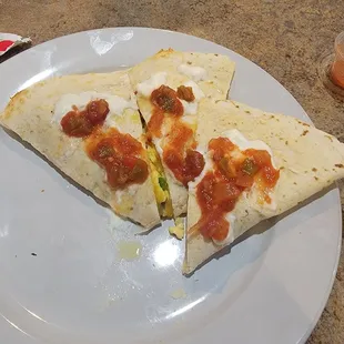 Breakfast Quesadilla.