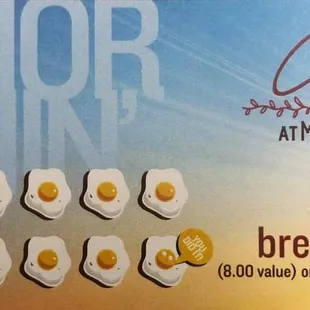 a breakfast menu