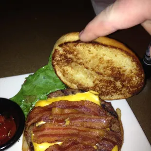 Mushroom Bacon Burger