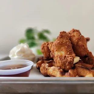 fried chicken and waffles