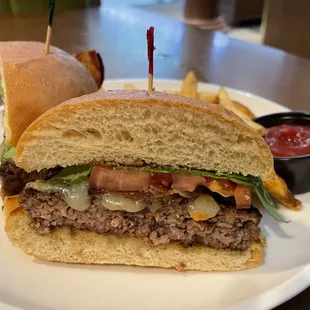 The bacon short rib burger.