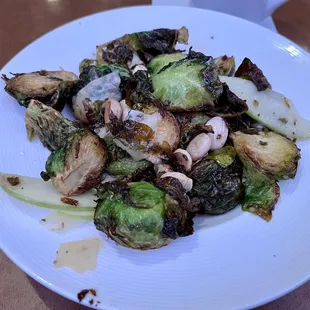 Brussels sprouts - really went well with the apple slices and Marcona almonds!