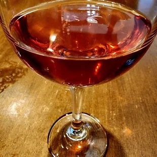 Cranberry juice mimosa.