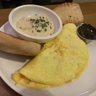 Crab Bacon Pimento Cheese Omelette