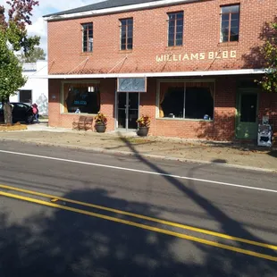 the outside of the building