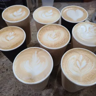 8 vanilla latte order! thanks!