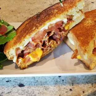 Grilled cheese w/tomato and bacon So good