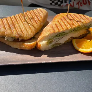 Basil Chicken Panini