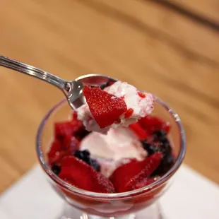 Fresh housemade berry ricotta