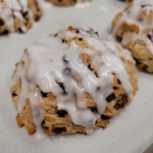 Cinnamon raisin scones!