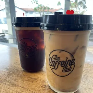Cold brew &amp; Iced Vanilla Latte
