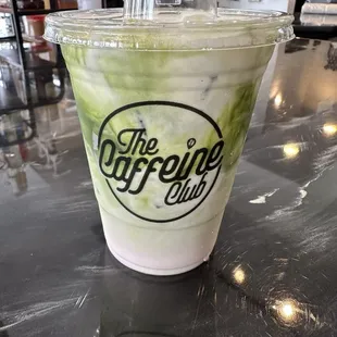 Strawberry Matcha, another NEW drink! Perfect for the warm weather coming up!! + in house made cold. 10/10!! love it !