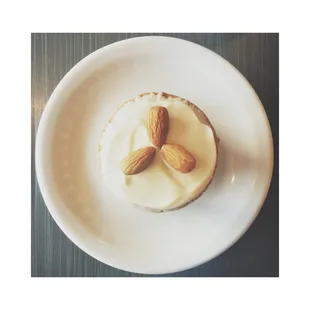 Paleo almond cupcake w/ coconut frosting!