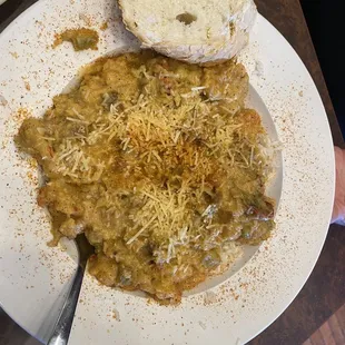 Étouffée was not good, dry rice undercooked