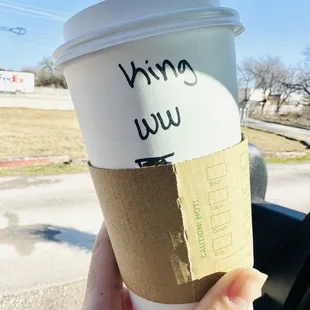 King Cake (20oz with 4 shots of espresso)