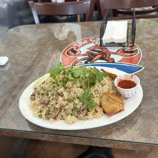 a plate of food
