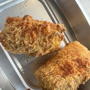 Deep fried corn on de cob