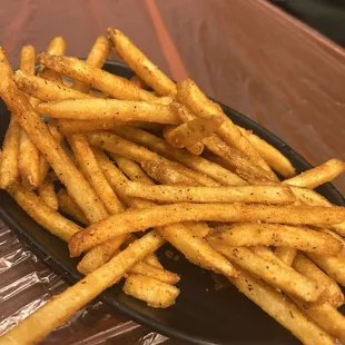 The Cajun fries so good tasty like rally's fries or checkers if you don't know they are one in the same